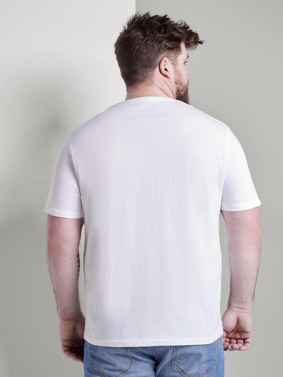 T-Shirt mit Print - Männer - White T-Shirt mit Print - Männer - White - 2 - Men Plus