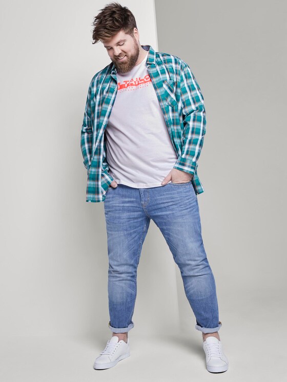 T-Shirt mit Print - Männer - White T-Shirt mit Print - Männer - White - 3 - Men Plus