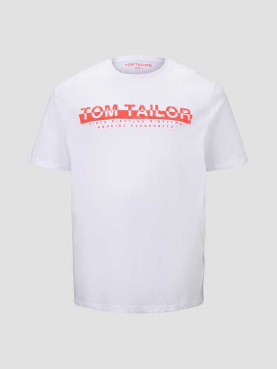 T-Shirt mit Print - Männer - White T-Shirt mit Print - Männer - White - 7 - Men Plus