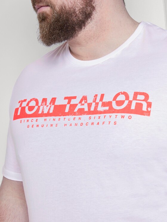 T-Shirt mit Print - Männer - White T-Shirt mit Print - Männer - White - 9 - Men Plus