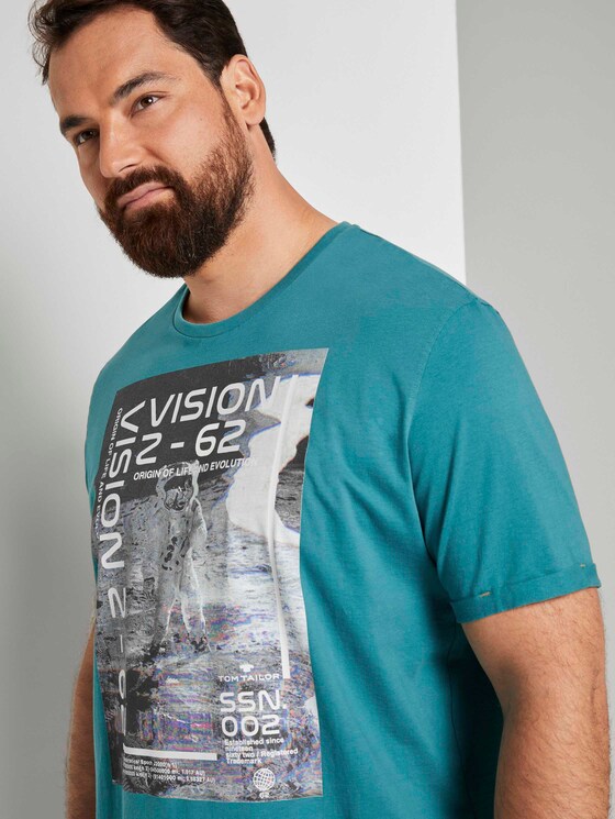 T-Shirt mit Reflekt-Print - Männer - ever green T-Shirt mit Reflekt-Print - Männer - ever green - 9 - Men Plus