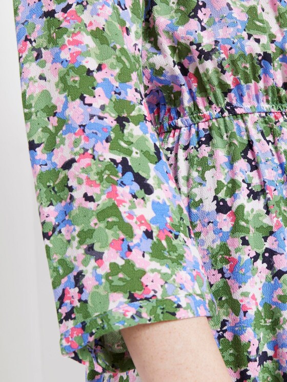Printed dress with a lapel collar - Women - colorful floral design Printed dress with a lapel collar - Women - colorful floral design - 10 - TOM TAILOR