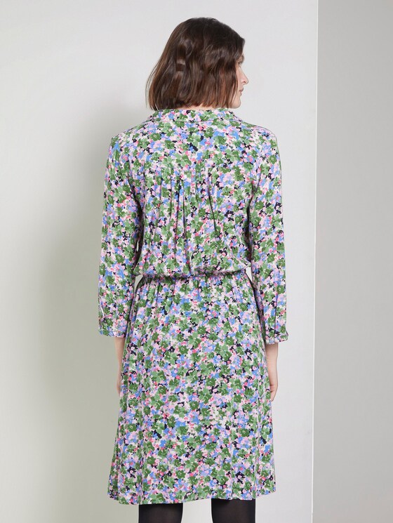 Printed dress with a lapel collar - Women - colorful floral design Printed dress with a lapel collar - Women - colorful floral design - 2 - TOM TAILOR