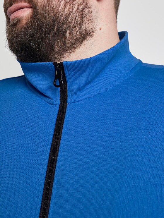 Sweatjacke mit Stehkragen - Männer - victory blue Sweatjacke mit Stehkragen - Männer - victory blue - 9 - Men Plus
