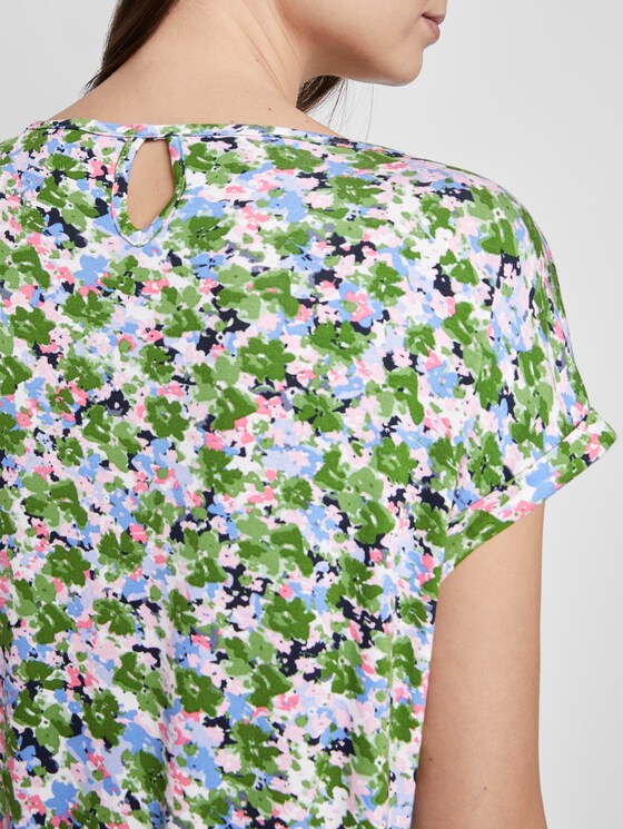 Gemustertes T-Shirt im Loose Fit - Frauen - colorful floral design Gemustertes T-Shirt im Loose Fit - Frauen - colorful floral design - 10 - TOM TAILOR