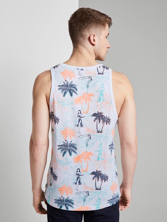 Top with a palm tree print - Men - soft blue hula palm print Top with a palm tree print - Men - soft blue hula palm print - 2 - TOM TAILOR Denim