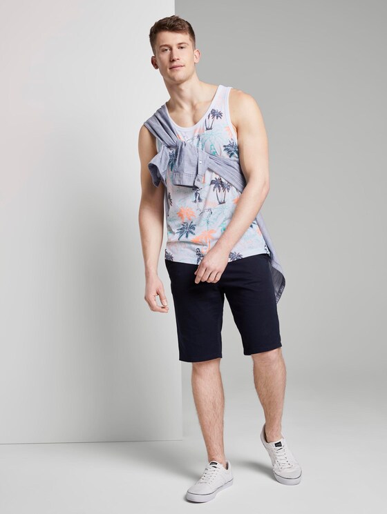 Top with a palm tree print - Men - soft blue hula palm print Top with a palm tree print - Men - soft blue hula palm print - 3 - TOM TAILOR Denim