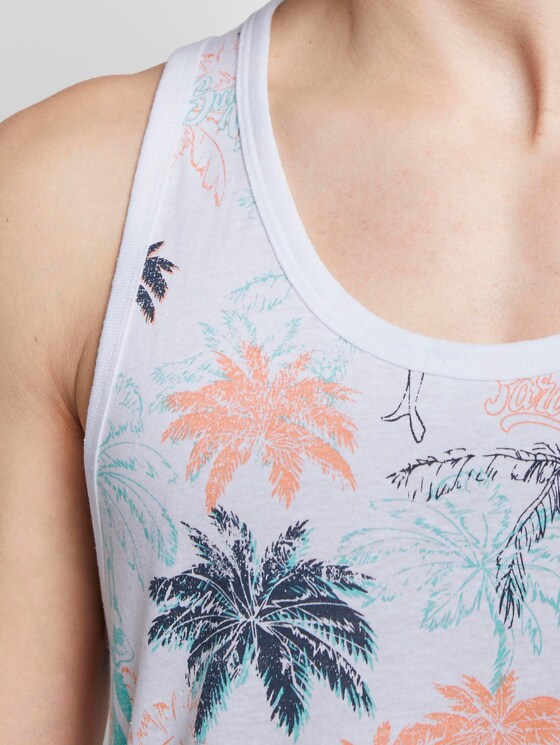 Top with a palm tree print - Men - soft blue hula palm print Top with a palm tree print - Men - soft blue hula palm print - 9 - TOM TAILOR Denim