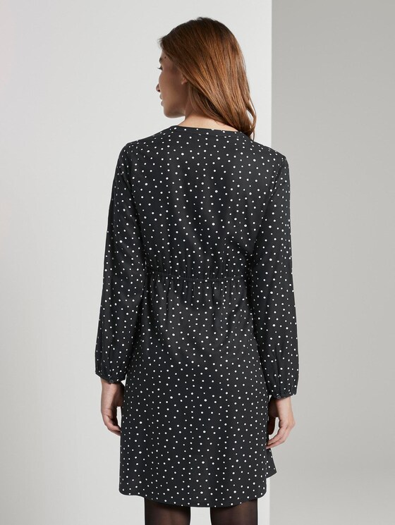 jurk met knoopsluiting - Vrouwen - black and white dot design jurk met knoopsluiting - Vrouwen - black and white dot design - 2 - TOM TAILOR