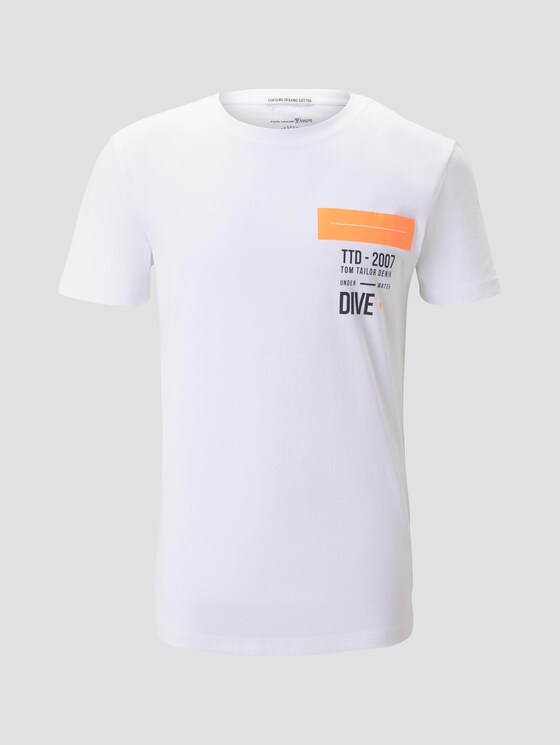 Schlichtes T-Shirt - Männer - White Schlichtes T-Shirt - Männer - White - 7 - TOM TAILOR Denim