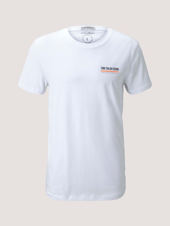 Schlichtes T-Shirt - Männer - White Schlichtes T-Shirt - Männer - White - 7 - TOM TAILOR Denim