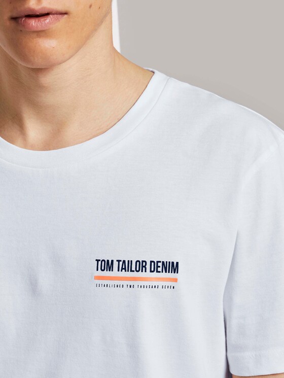 Schlichtes T-Shirt - Männer - White Schlichtes T-Shirt - Männer - White - 9 - TOM TAILOR Denim