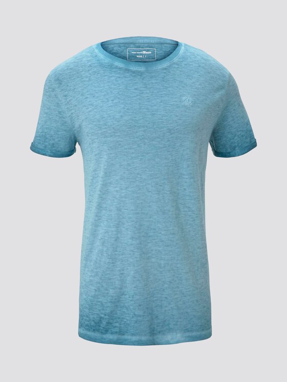 T-shirt in a washed-out look - Men - north atlantic blue T-shirt in a washed-out look - Men - north atlantic blue - 7 - TOM TAILOR Denim
