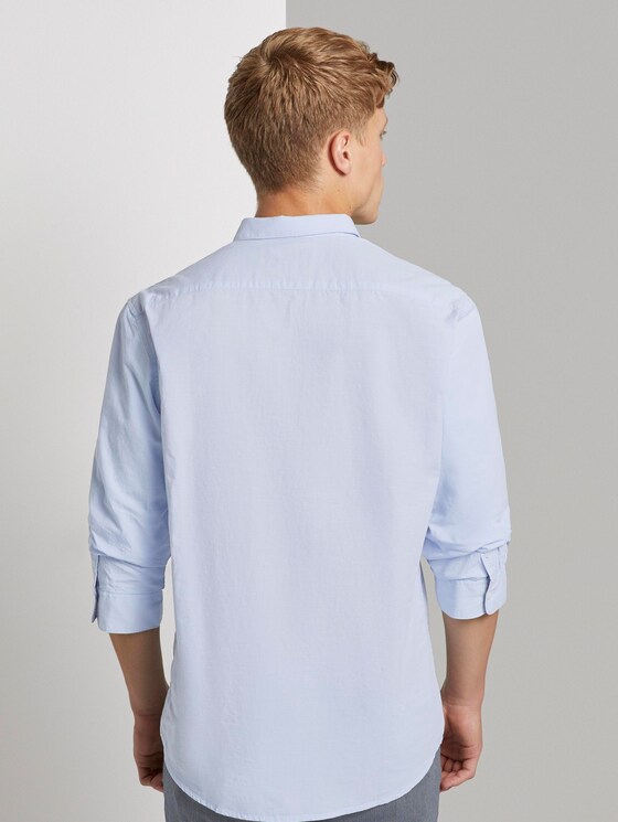 Hemd mit 3/4-Arm - Männer - light blue slub stripe Hemd mit 3/4-Arm - Männer - light blue slub stripe - 2 - TOM TAILOR Denim