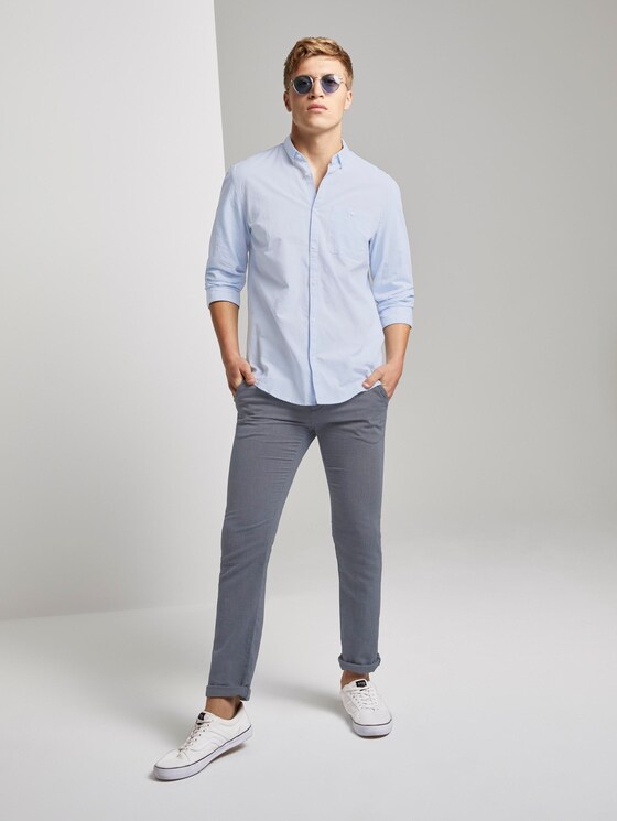Hemd mit 3/4-Arm - Männer - light blue slub stripe Hemd mit 3/4-Arm - Männer - light blue slub stripe - 3 - TOM TAILOR Denim