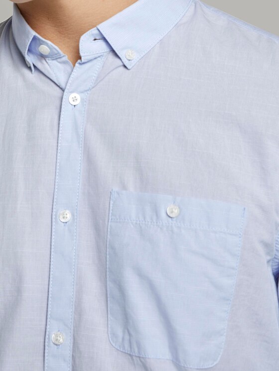 Hemd mit 3/4-Arm - Männer - light blue slub stripe Hemd mit 3/4-Arm - Männer - light blue slub stripe - 9 - TOM TAILOR Denim