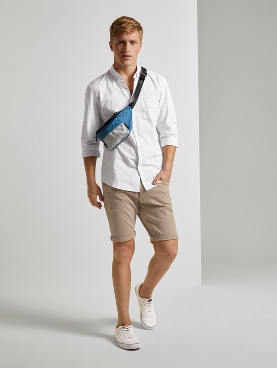 Hemd mit 3/4-Arm - Männer - white grey slub stripe Hemd mit 3/4-Arm - Männer - white grey slub stripe - 3 - TOM TAILOR Denim