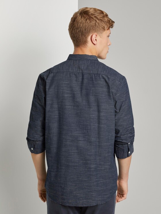 Hemd mit 3/4-Arm - Männer - blue slub stripe Hemd mit 3/4-Arm - Männer - blue slub stripe - 2 - TOM TAILOR Denim