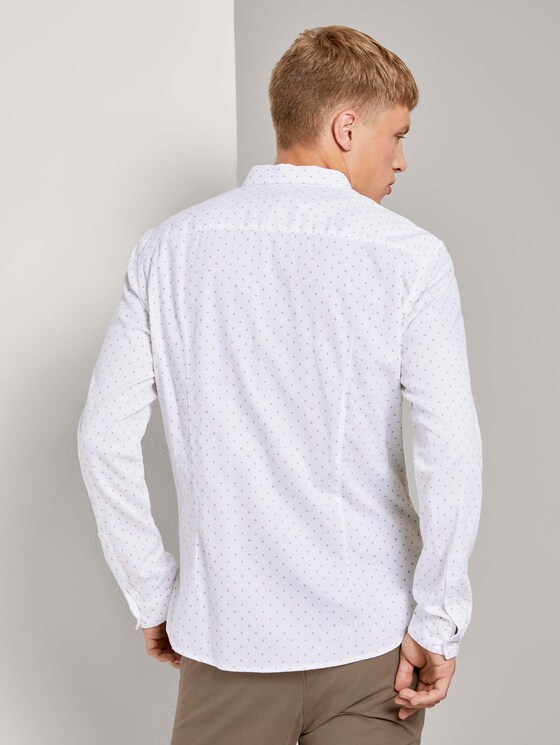 Fein gemustertes Hemd - Männer - white stripy rhombus print Fein gemustertes Hemd - Männer - white stripy rhombus print - 2 - TOM TAILOR Denim
