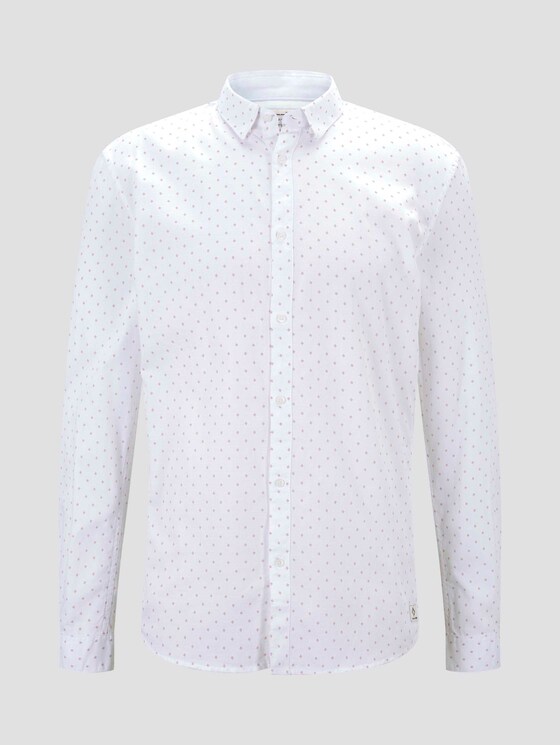 Fein gemustertes Hemd - Männer - white stripy rhombus print Fein gemustertes Hemd - Männer - white stripy rhombus print - 7 - TOM TAILOR Denim