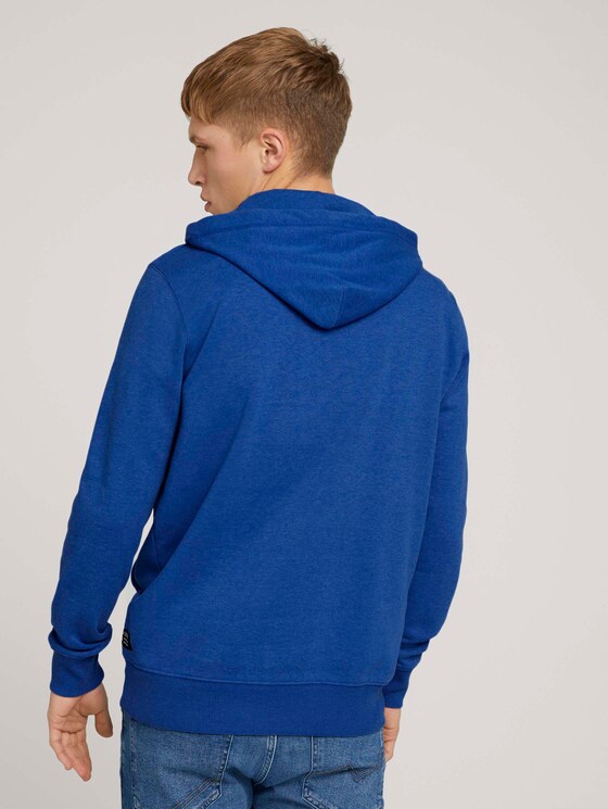 Hoodie mit Print - Männer - Shiny Royal Hoodie mit Print - Männer - Shiny Royal - 2 - TOM TAILOR Denim