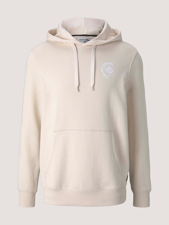 Hoodie mit Print - Männer - light almond Hoodie mit Print - Männer - light almond - 7 - TOM TAILOR Denim
