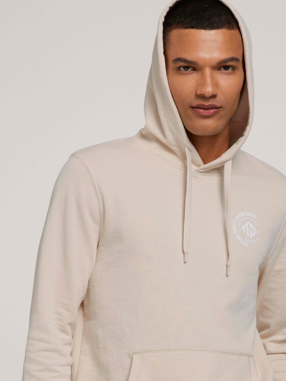 Hoodie mit Print - Männer - light almond Hoodie mit Print - Männer - light almond - 9 - TOM TAILOR Denim