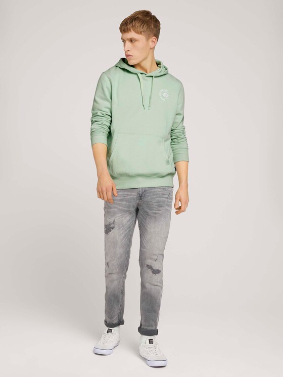 Hoodie mit Print - Männer - smooth green Hoodie mit Print - Männer - smooth green - 3 - TOM TAILOR Denim