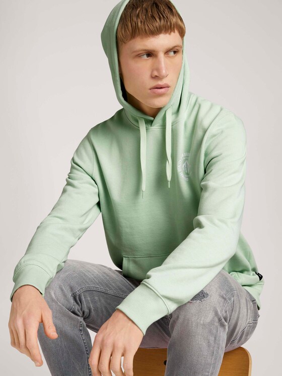 Hoodie mit Print - Männer - smooth green Hoodie mit Print - Männer - smooth green - 5 - TOM TAILOR Denim