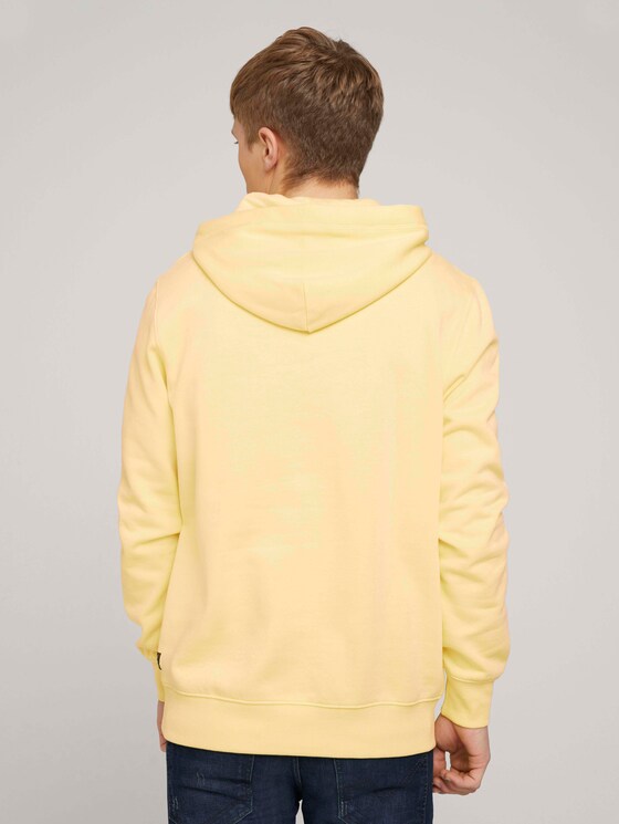 Hoodie mit Print - Männer - cream yellow melange Hoodie mit Print - Männer - cream yellow melange - 2 - TOM TAILOR Denim