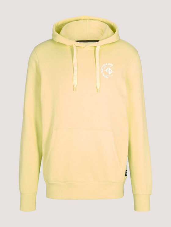 Hoodie mit Print - Männer - cream yellow melange Hoodie mit Print - Männer - cream yellow melange - 7 - TOM TAILOR Denim