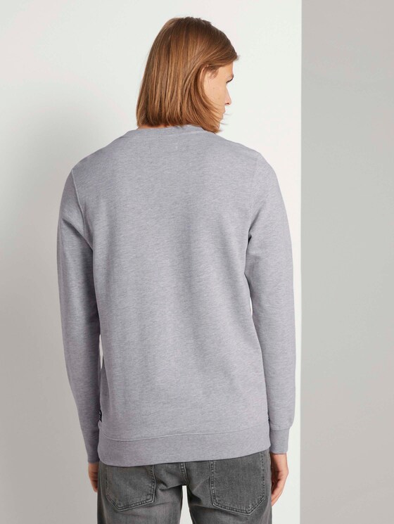 Sweatshirt mit Stepp-Struktur - Männer - Light Stone Grey Melange Sweatshirt mit Stepp-Struktur - Männer - Light Stone Grey Melange - 2 - TOM TAILOR Denim
