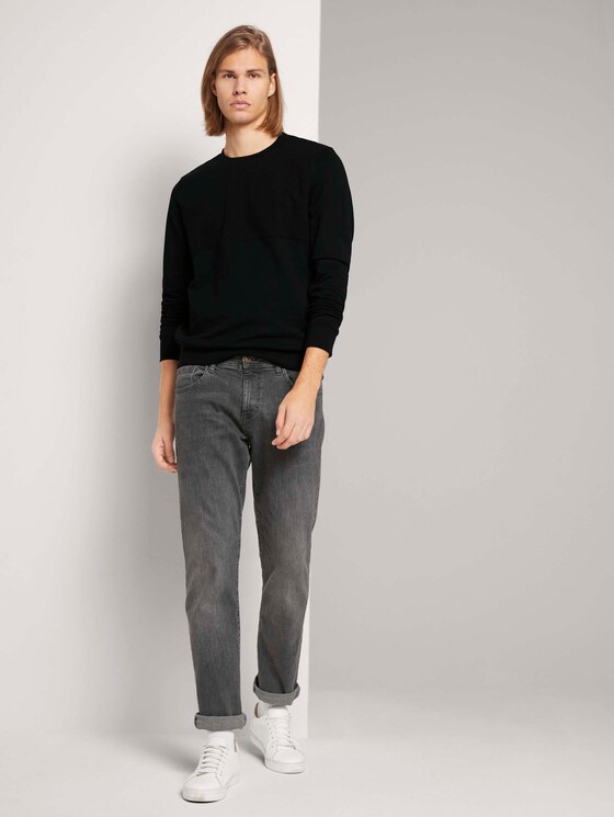 Sweatshirt met stappenstructuur - Mannen - Black Sweatshirt met stappenstructuur - Mannen - Black - 3 - TOM TAILOR Denim