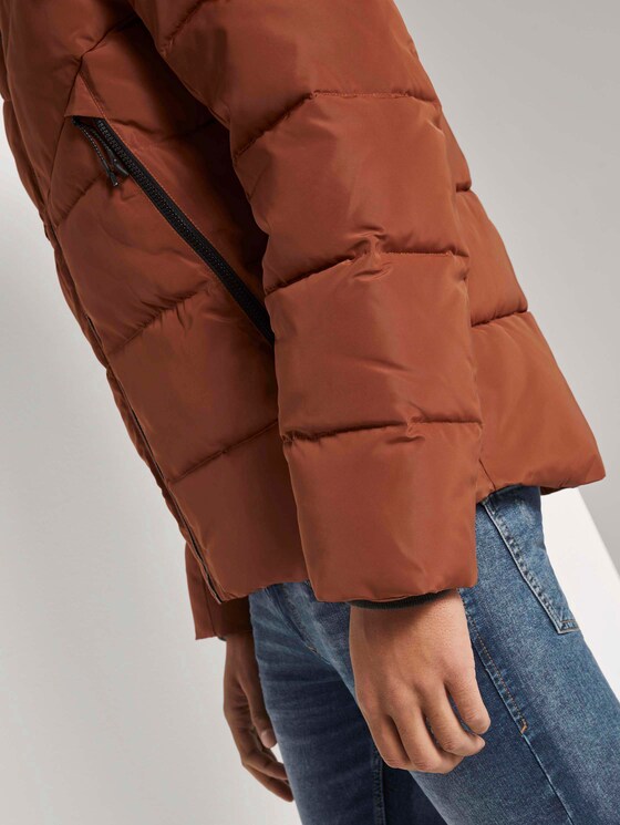 Pufferjacke mit abnehmbarer Kapuze - Männer - Goji Orange Pufferjacke mit abnehmbarer Kapuze - Männer - Goji Orange - 10 - TOM TAILOR Denim