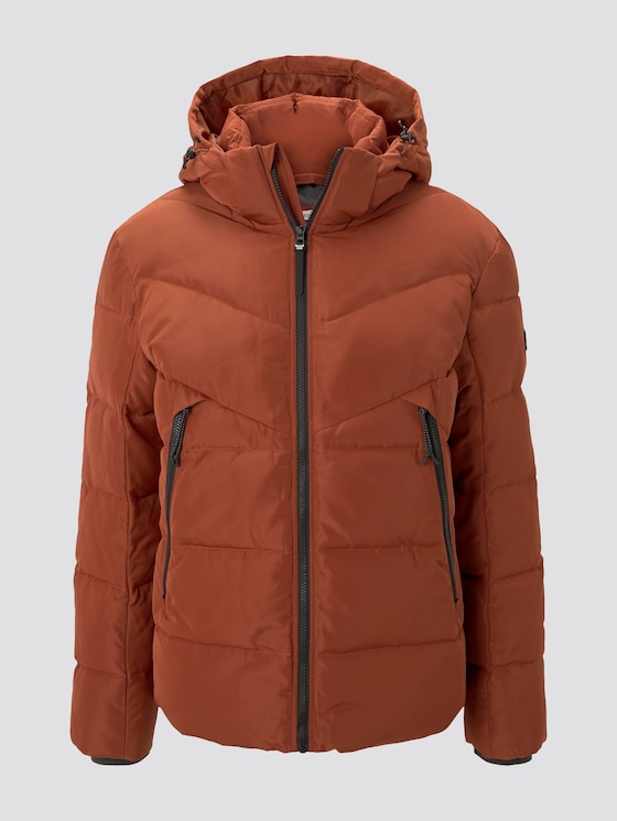 Pufferjacke mit abnehmbarer Kapuze - Männer - Goji Orange Pufferjacke mit abnehmbarer Kapuze - Männer - Goji Orange - 7 - TOM TAILOR Denim