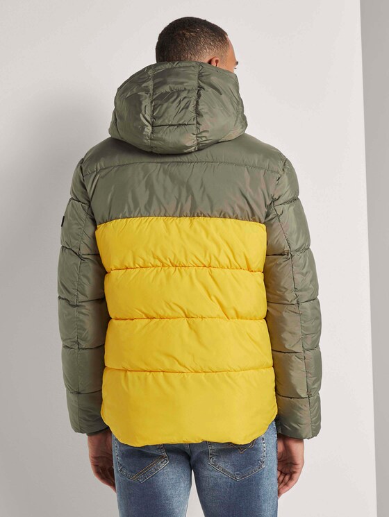 Puffer jacket with a detachable hood - Men - tri color colorblock Puffer jacket with a detachable hood - Men - tri color colorblock - 2 - TOM TAILOR Denim