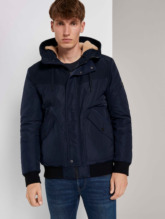 Bomberjack met gevoerde hoodie - Mannen - Sky Captain Blue Bomberjack met gevoerde hoodie - Mannen - Sky Captain Blue - 5 - TOM TAILOR Denim