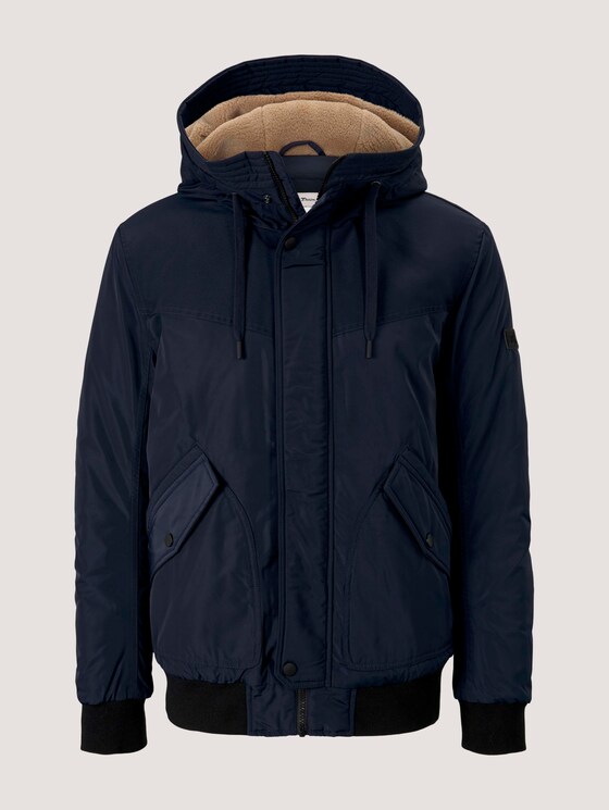 Bomberjack met gevoerde hoodie - Mannen - Sky Captain Blue Bomberjack met gevoerde hoodie - Mannen - Sky Captain Blue - 7 - TOM TAILOR Denim