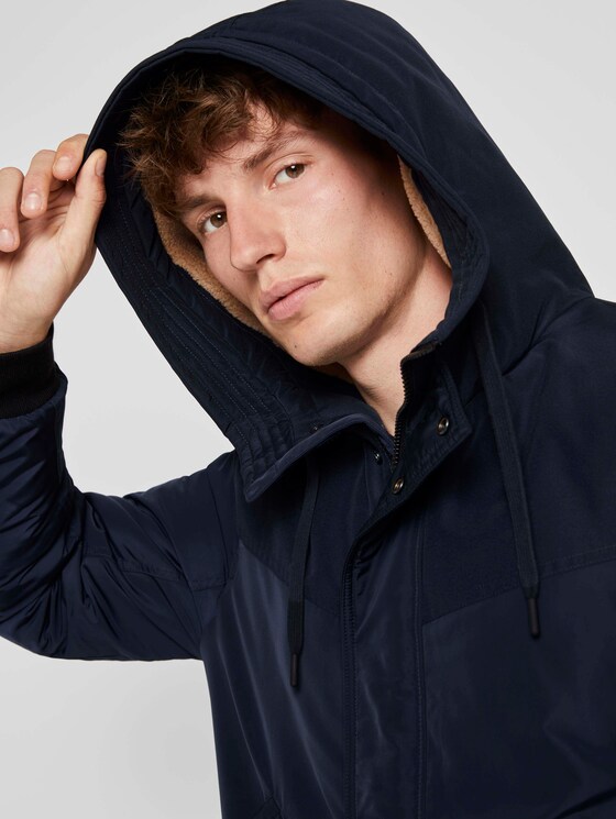 Bomberjack met gevoerde hoodie - Mannen - Sky Captain Blue Bomberjack met gevoerde hoodie - Mannen - Sky Captain Blue - 9 - TOM TAILOR Denim