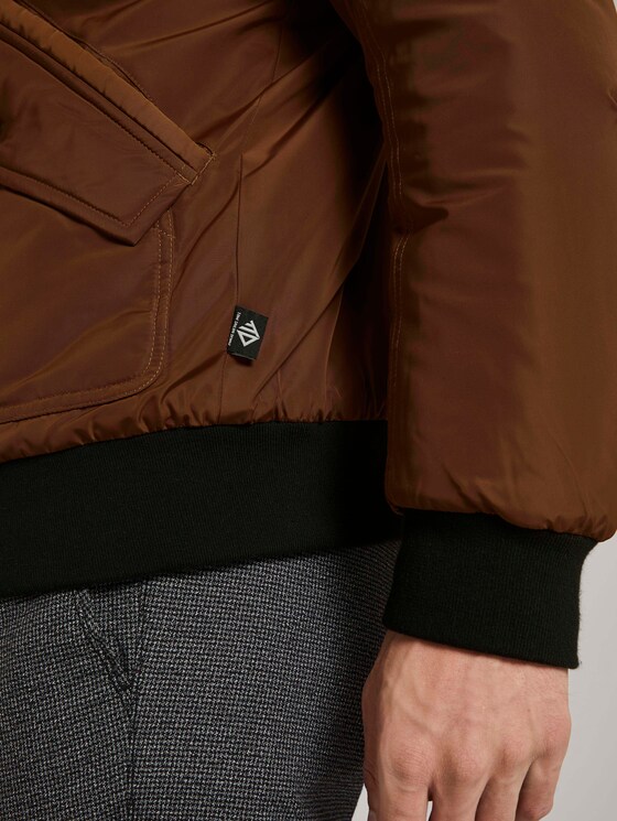 Bomberjacke mit gefütterter Kapuze - Männer - equestrian brown Bomberjacke mit gefütterter Kapuze - Männer - equestrian brown - 10 - TOM TAILOR Denim