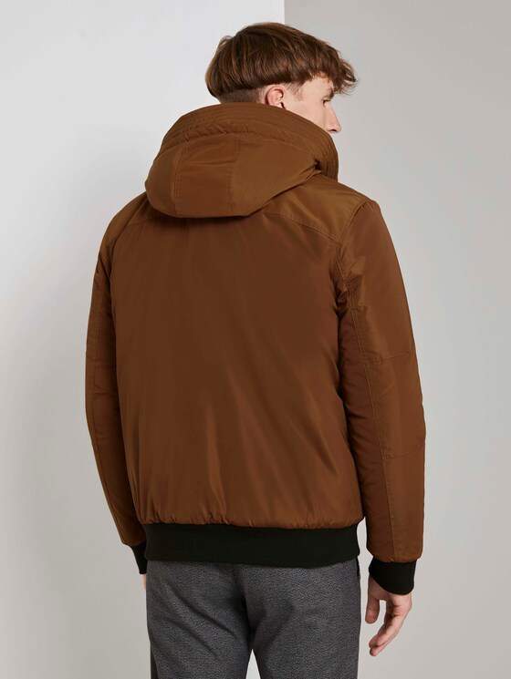 Bomberjacke mit gefütterter Kapuze - Männer - equestrian brown Bomberjacke mit gefütterter Kapuze - Männer - equestrian brown - 2 - TOM TAILOR Denim