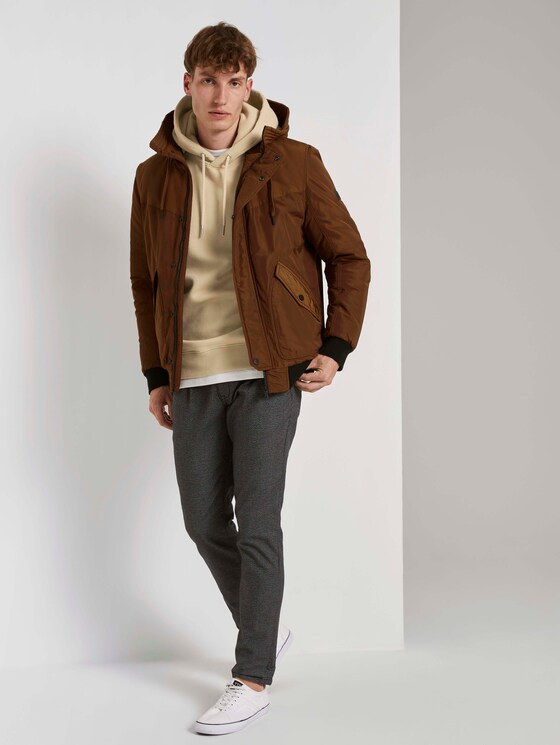 Bomberjacke mit gefütterter Kapuze - Männer - equestrian brown Bomberjacke mit gefütterter Kapuze - Männer - equestrian brown - 3 - TOM TAILOR Denim