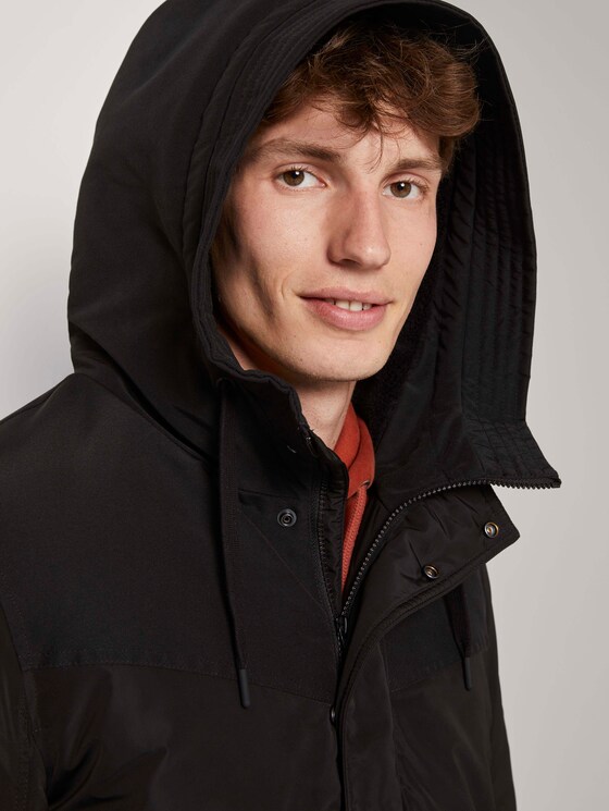 Bomberjacke mit gefütterter Kapuze - Männer - Black Bomberjacke mit gefütterter Kapuze - Männer - Black - 9 - TOM TAILOR Denim