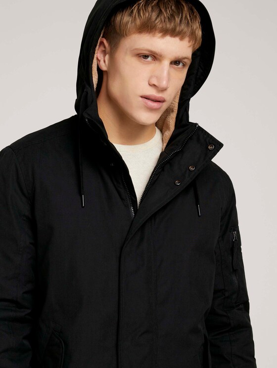Wasserabweisender Parka mit Fütterung - Männer - Black Wasserabweisender Parka mit Fütterung - Männer - Black - 9 - TOM TAILOR Denim