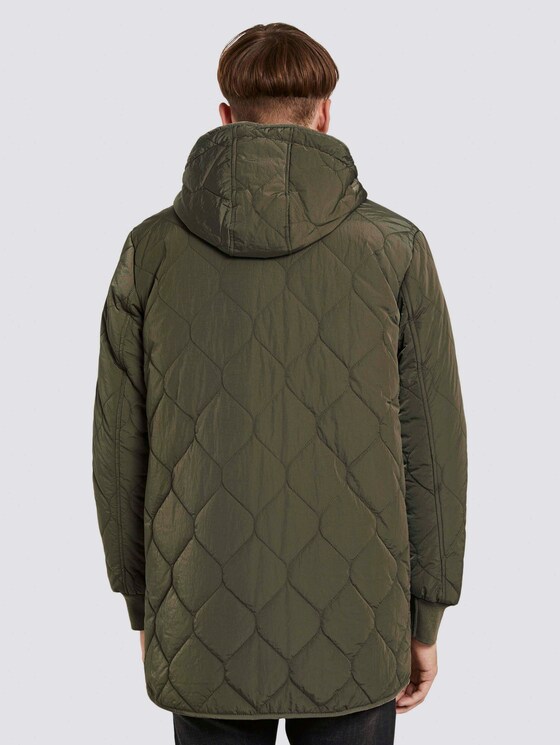lightweight quilted jacket with a hood - Men - Olive Night Green lightweight quilted jacket with a hood - Men - Olive Night Green - 2 - TOM TAILOR Denim