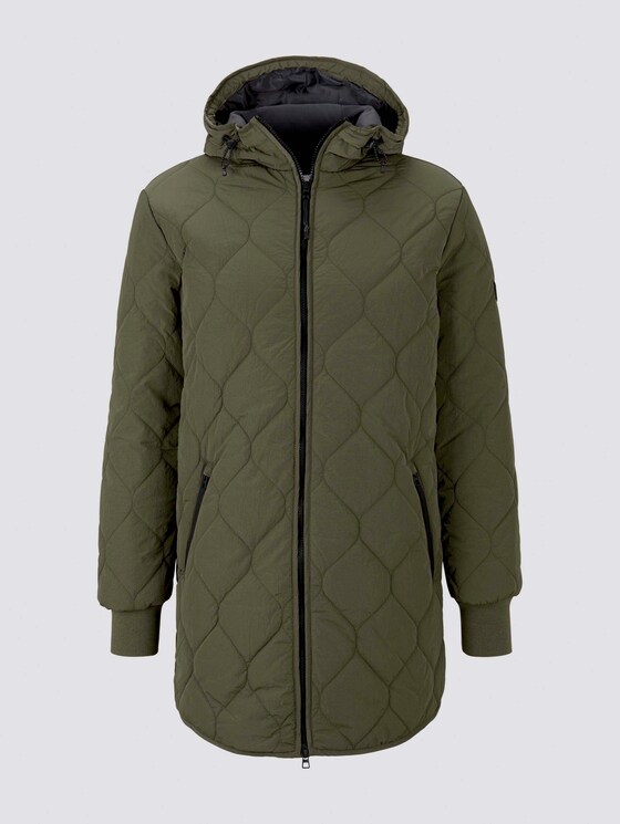 lightweight quilted jacket with a hood - Men - Olive Night Green lightweight quilted jacket with a hood - Men - Olive Night Green - 7 - TOM TAILOR Denim