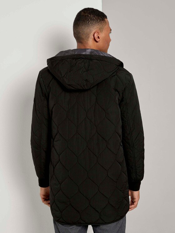 lightweight quilted jacket with a hood - Men - Black lightweight quilted jacket with a hood - Men - Black - 2 - TOM TAILOR Denim