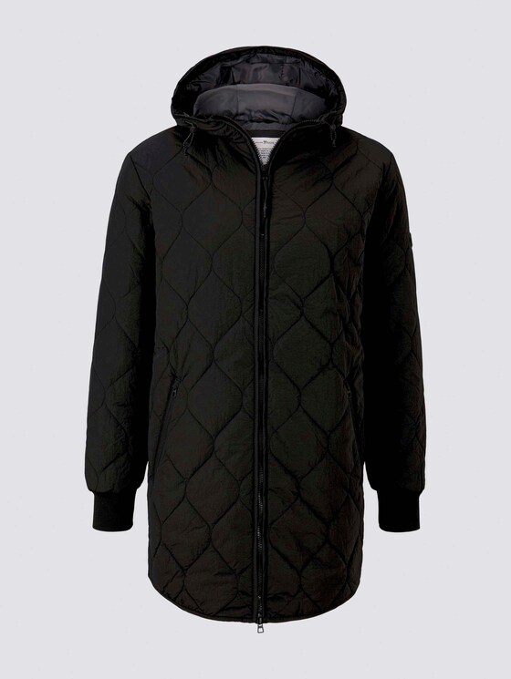 lightweight quilted jacket with a hood - Men - Black lightweight quilted jacket with a hood - Men - Black - 7 - TOM TAILOR Denim