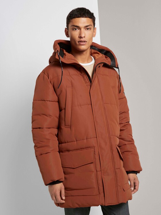 Gesteppter Winter Parka - Männer - Goji Orange Gesteppter Winter Parka - Männer - Goji Orange - 1 - TOM TAILOR Denim