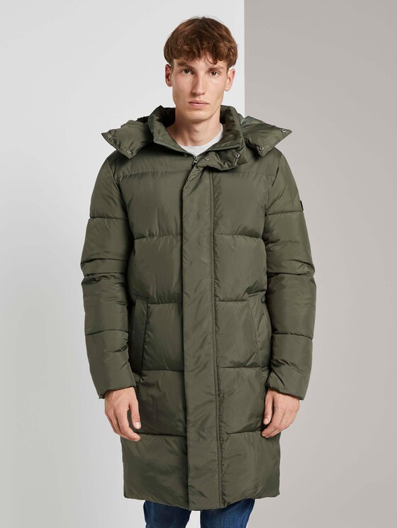 Moderner Puffermantel mit abnehmbarer Kapuze - Männer - Tree Moss Green Moderner Puffermantel mit abnehmbarer Kapuze - Männer - Tree Moss Green - 1 - TOM TAILOR Denim